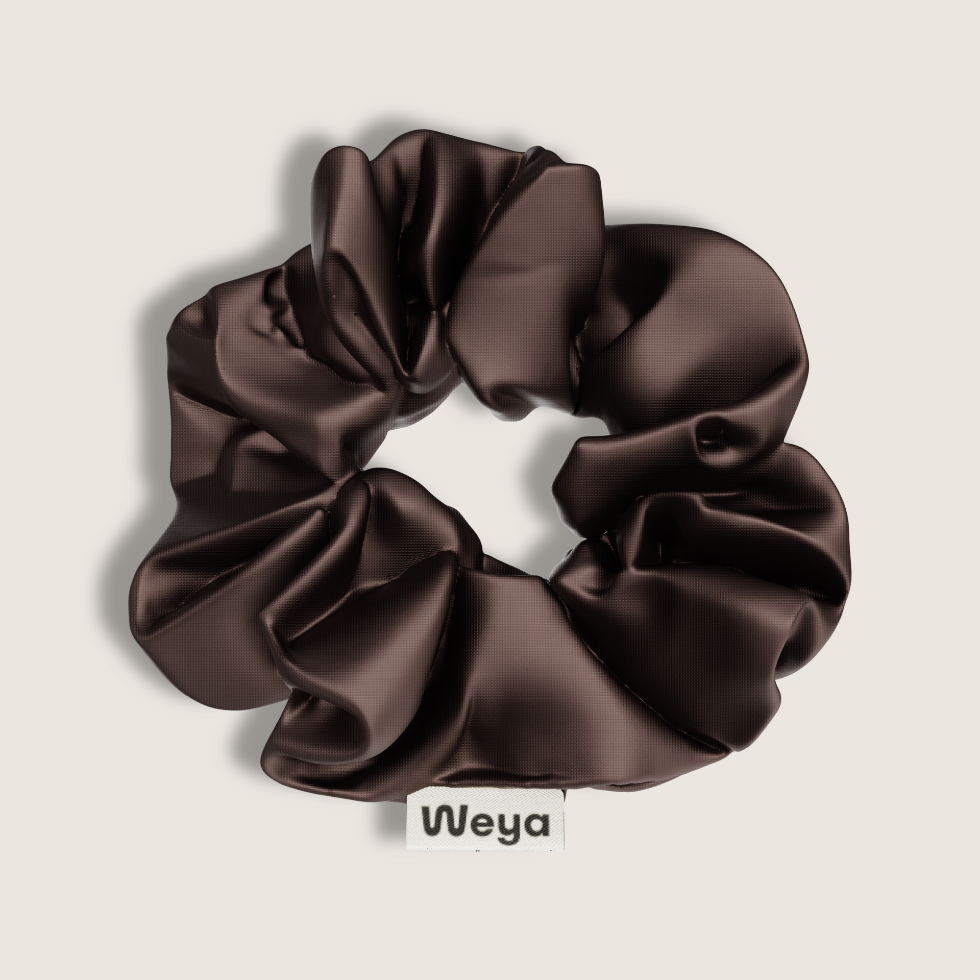 Weya | Silk Scrunchie Stone gentle hold for curly hair